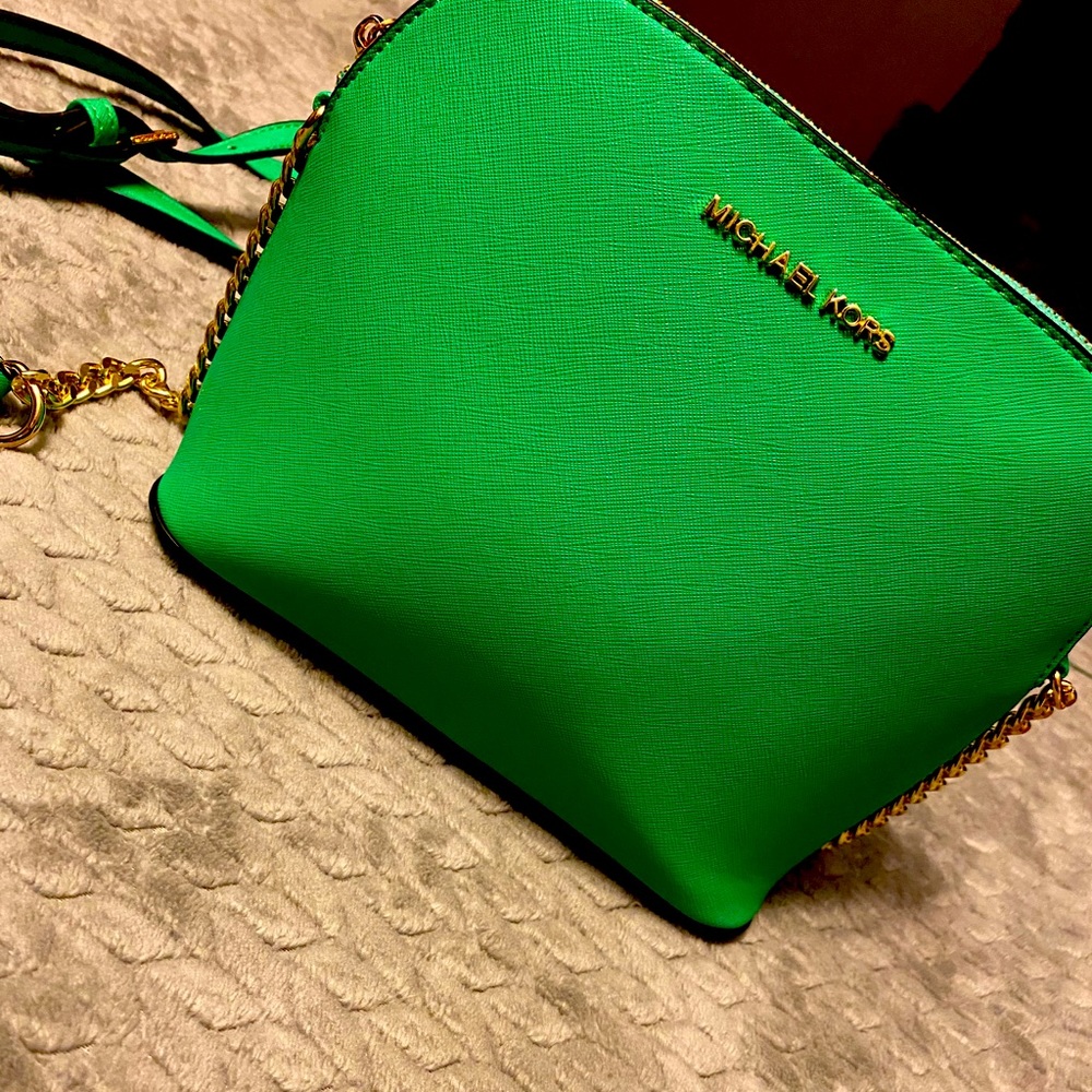 Green Michael Kors Purse